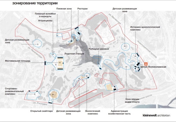 Схема парка митино